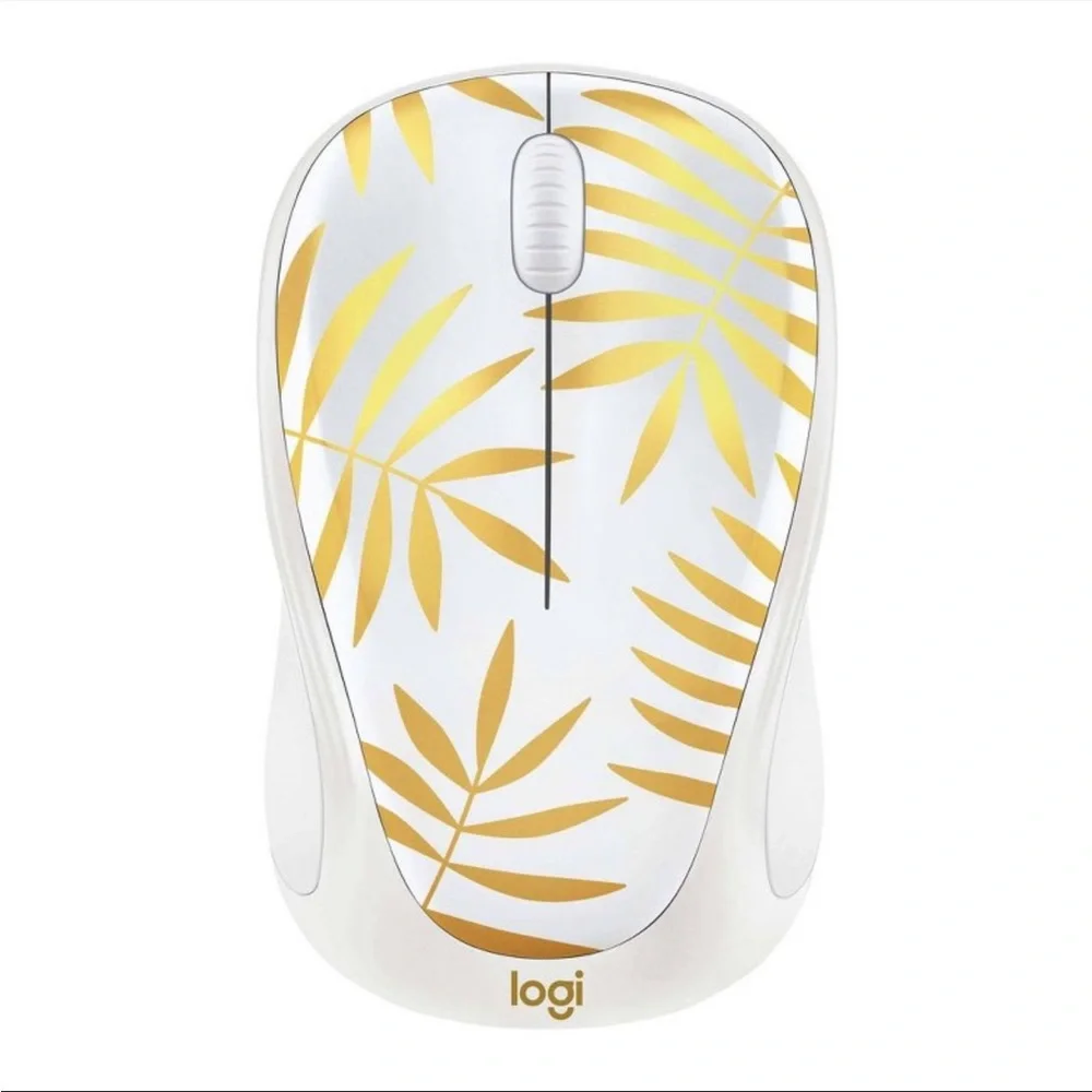 Logitech wireless mouse in Bamboo Dream